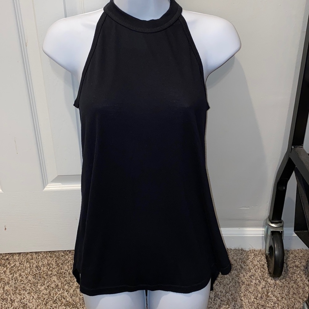 Women’s Athleta black tank top athletic work out top , sz s